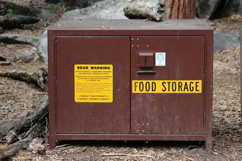 steel bear boxes for food storage at campgrounds|bear resistant food storage.